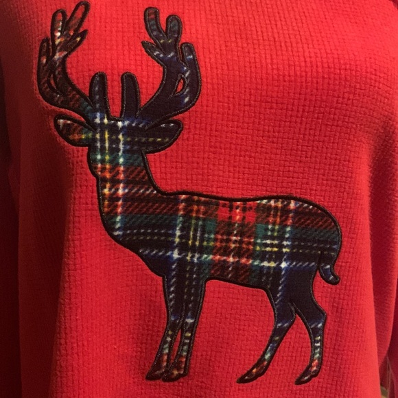 Eddie Bauer Reindeer Sleep Shirt - Picture 3 of 6